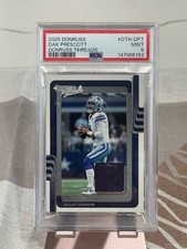 2025 Panini Donruss Threads Dak Prescott #DTH-DPT PSA 9