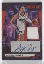 2023-24 Panini Recon Novice Red 26/75 Colby Jones #NPA-CBY Patch Auto 0ud4