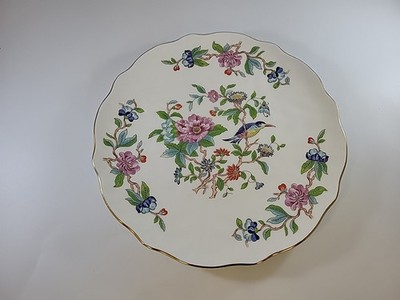 Vintage Aynsley England Pembroke Round Cake Plate Dessert Tray 10-3/8''D