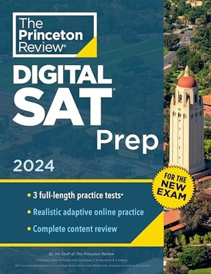Princeton Review SAT Prep, 2024: 3 ..., Princeton Revie