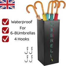 Square Metal Umbrella Holder Waterproof Free Standing Umbrella Rack Stand Entry