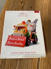 Hallmark Keepsake Ornament 2018 Santa's Sweet Snow Plow Service Ride Candy Claus