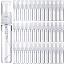 300 Pcs 5ml Mini Spray Bottles Clear Glass Perfume Atomizer Sprayer Bottles P...