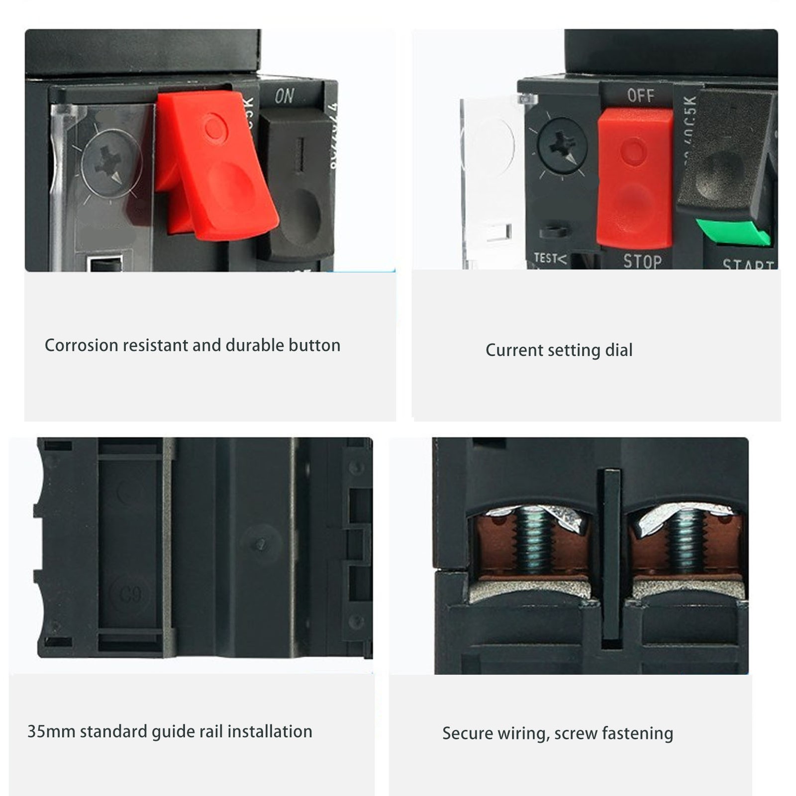 Motor Circuit Breaker Overload Protection Stable Reliable Manual Motor Starter B