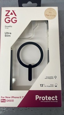 ZAGG Piccadilly Snap Case For iPhone 15 Pro Max - Clear/Black