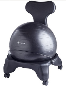ADHD/ADD Gray  Balance Ball Chair Posture Support Focus Energy Boosting office