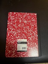 STAPLES RED WIDE RULED COMPOSITION NOTEBOOK 100 pages