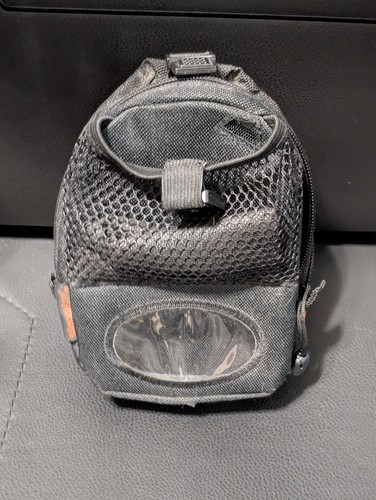 2003 VideoNow Carrying Case with Disc Holder Hasbro Tiger Electronics BLACK