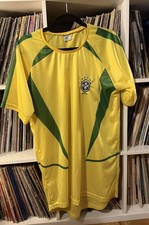 Vintage Circa 2002 Brazil Futbol Soccer Jersey XL