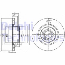 2x DELPHI Disque de frein Avant pour LAND ROVER Range Rover Sport (L320) 360mm