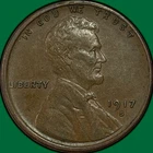 1917-S Lincoln Wheat Cent Choice Extremely Fine XF+ Coin #36770