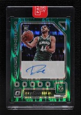 2023 Donruss Optic Signature Series Green Shock Prizm Andre Jackson Jr Auto 0o5t