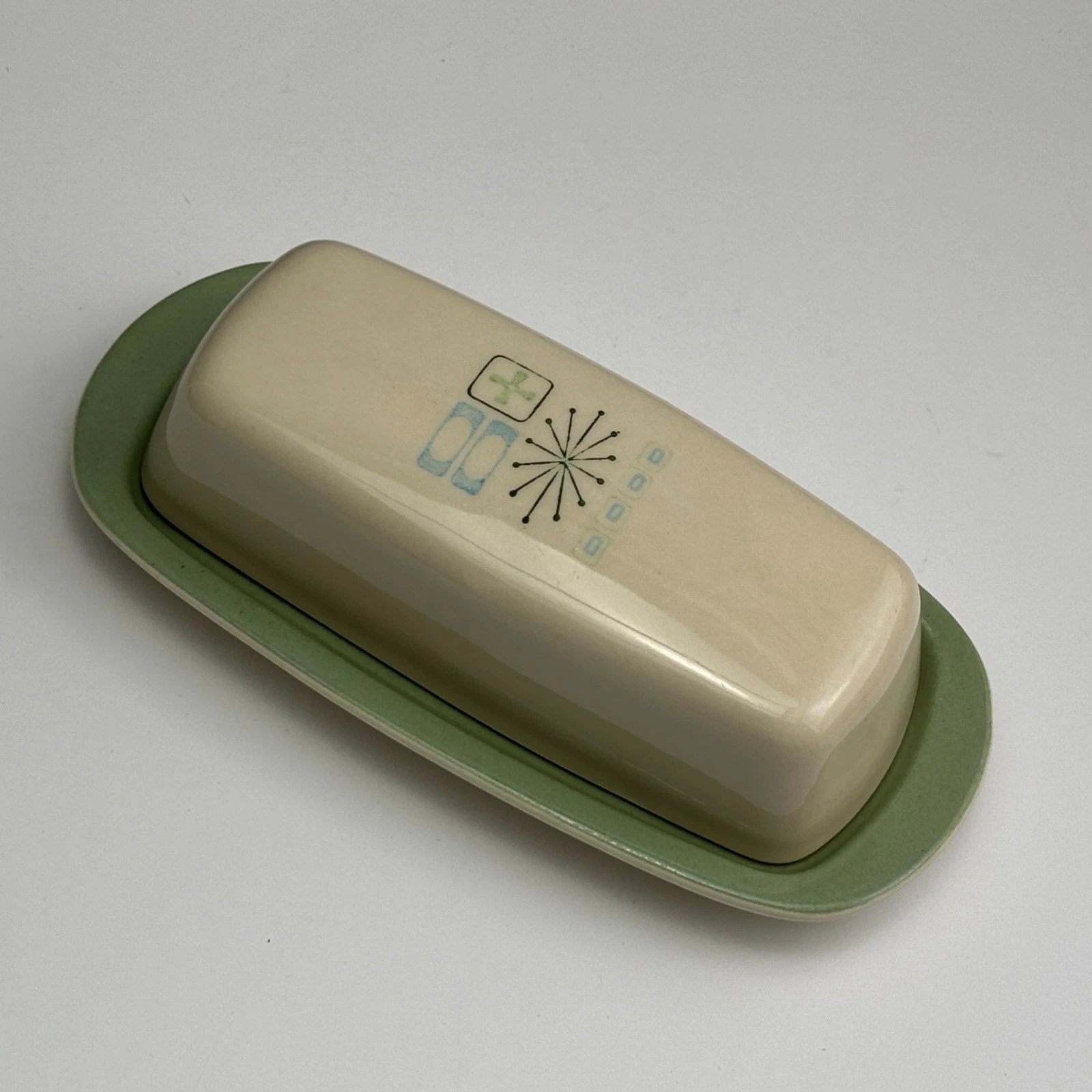 Taylor Smith & Taylor Taylorstone "Cathay" Atomic Starburst Butter Dish
Opens in a new window or tab