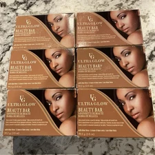 6 Bars Ultra Glow Beauty Bar Soap With Aloe Vera UG 3.5 oz Each Lot Cleanser
