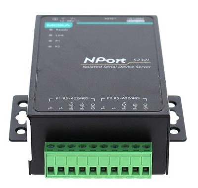 MOXA NPORT 5232I 5232I-T 2-PORT RS-422/485 SERIAL-TO-ETHERNET DEVICE SERVER