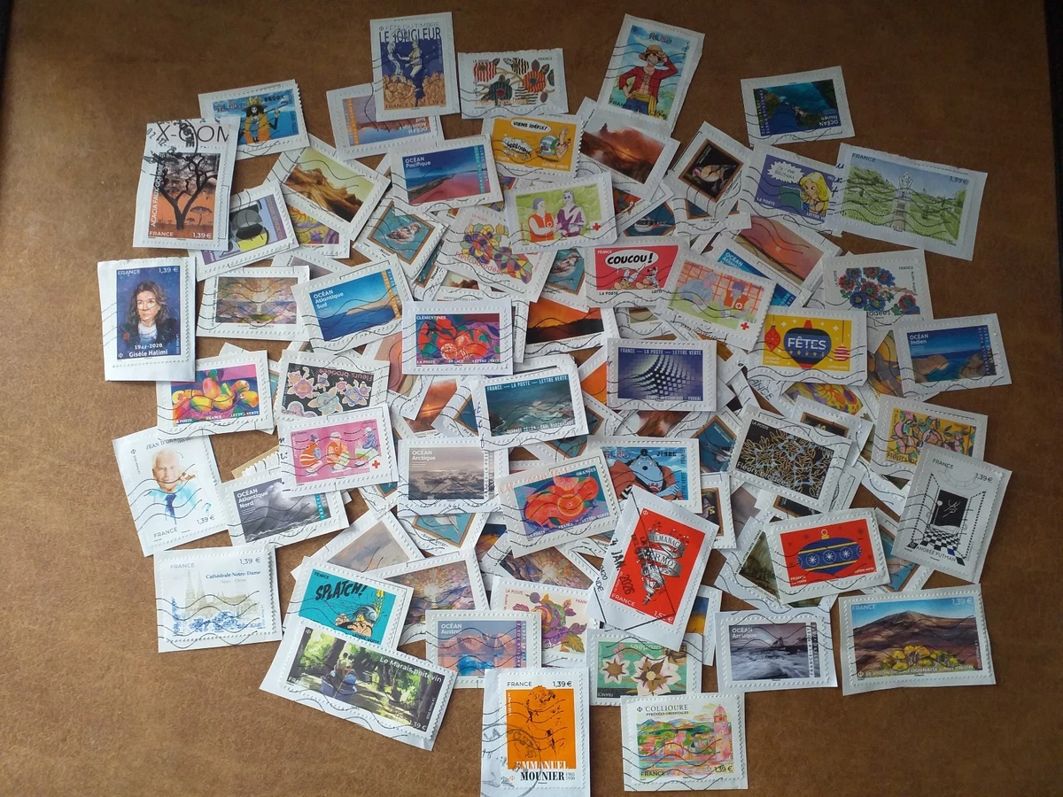 Lot De 90 Timbres De France Autoadhésifs Oblitérés - Divers Millésimes, Super état AA30