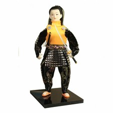 Dekorative Samurai-Puppe traditionell Stoffpuppe authentisch f&uuml;r Wohnung