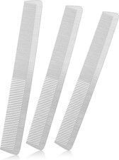 Patelai 3 Pcs Stainless Steel Metal Comb for Men, Steel Fine Cutting Hair Stylin