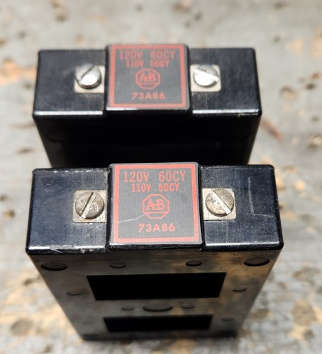 (Lot of 2) ALLEN BRADLEY 73A86 CONTACTOR SIZE 3 COIL 120V