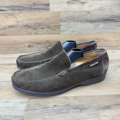 Mephisto Loafers Mens Size 12 Brown Suede Loafers Slip on Dress Shoes