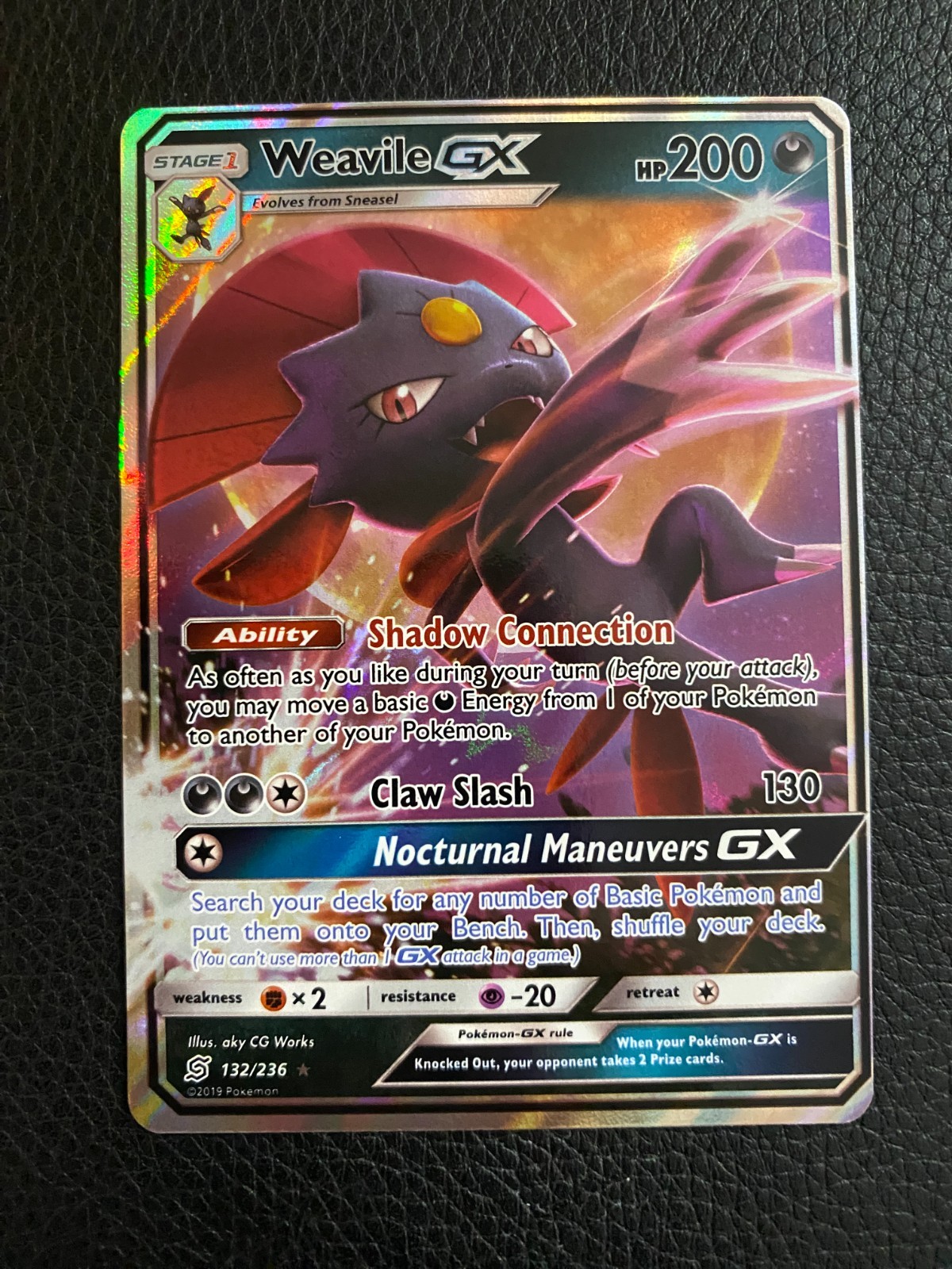 Weavile GX 132/236 Sm-Unified Minds Holo