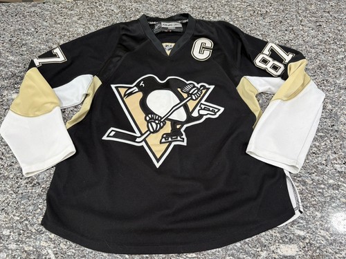 Sidney Crosby Pittsburgh Penguins Authentic Reebok Jersey Size 48 NHL Hockey