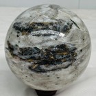 Natural green tourmaline ball polished quartz crystal ball healing 2640G(5.82LB) — photo 1