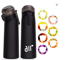 Air Water Bottle With Random Flavor Pods Portable Transparent With Straw UK
