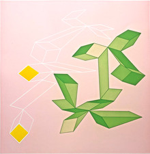 Achille PERILLI "Whript" , 1993 incisione all'acquatinta firmata 70x70 CM