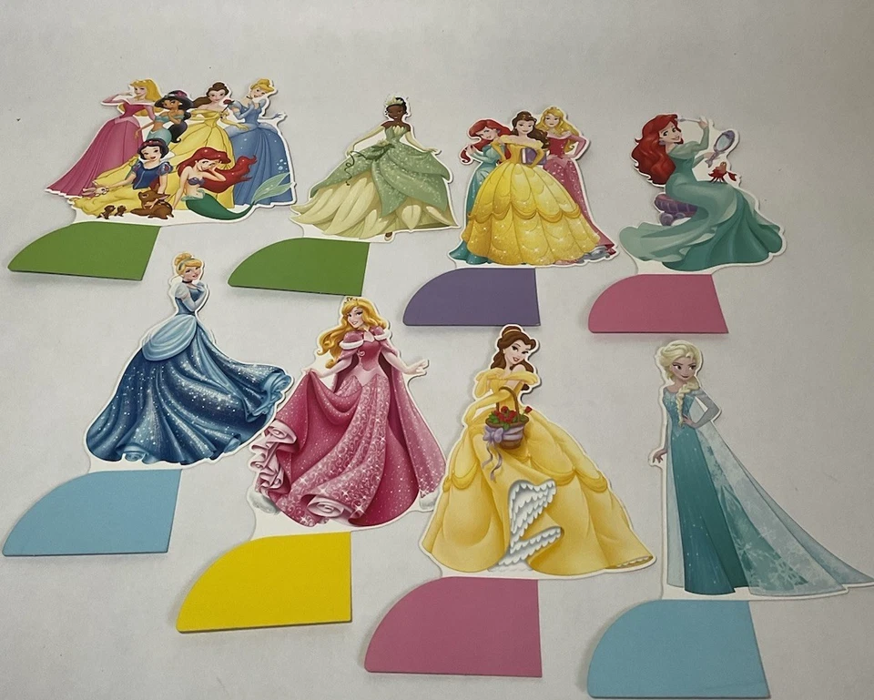14Pc Disney Princess Table Centerpieces 3D Double Sided Colorful Honeycomb - Image 3 of 4