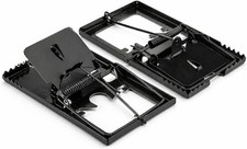 2 Pack Large Metal Rat Mouse Trap Reusable Strong Snap Rodent Pest Control