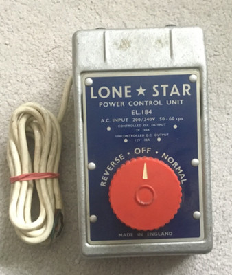 Vintage Modelleisenbahn Eisenbahn Treble O Lectric LOAN STAR POWER CONTROL UNIT EL 184