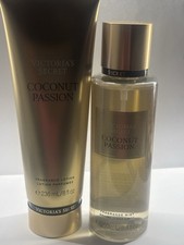 Victoria's Secret Coconut Passion Fragrance Mist 8.4oz Spray with Lotion 8oz