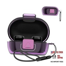 for Bose New QuietComfort Earbuds Case Cover, Silicone Protective Clear-Purple
