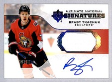 Brady Tkachuk 2019-20 UD Ultimate Material Signatures Auto Jersey /99 #UMS-BT