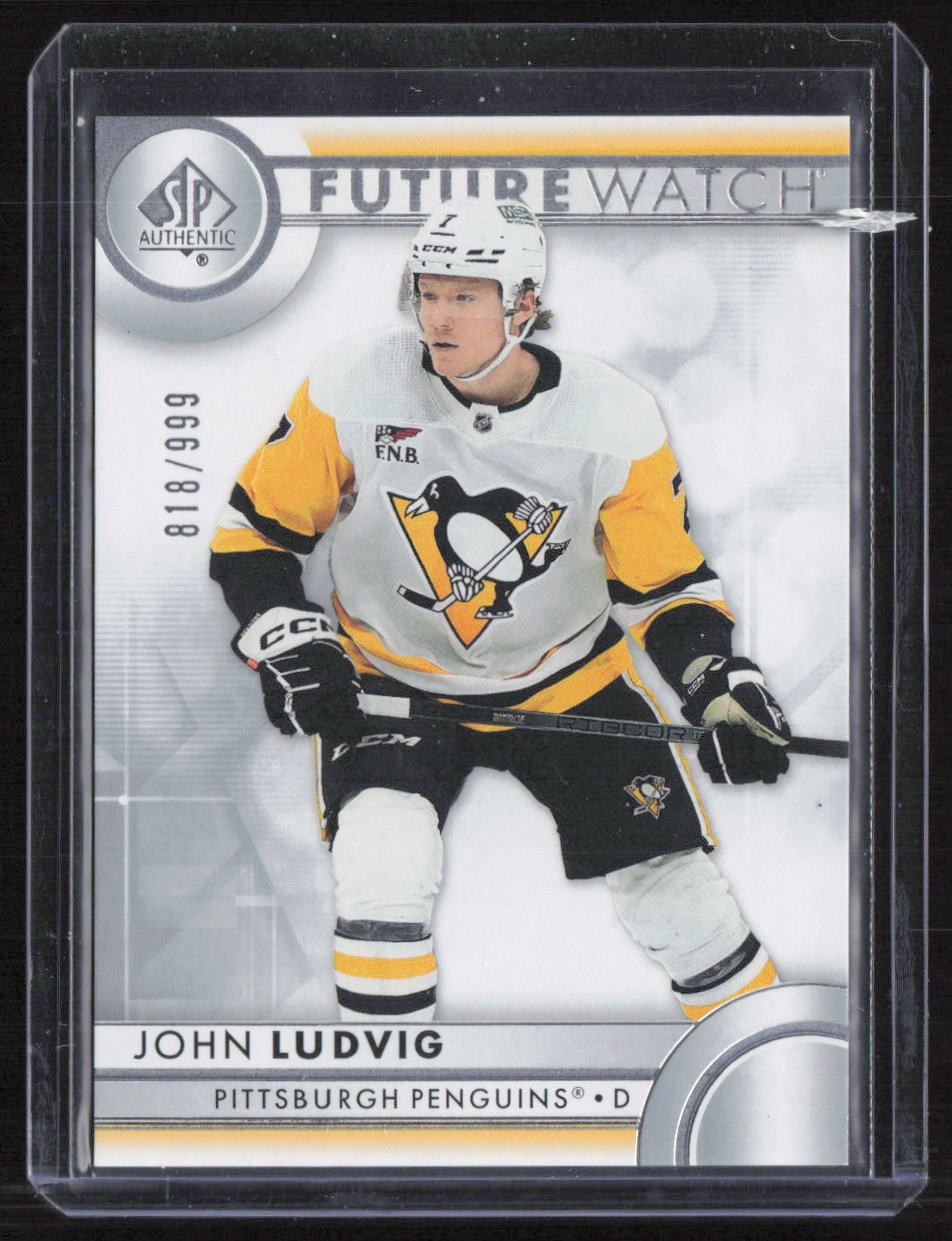 John Ludvig 2023-24 SP Authentic Future Watch /999 #174 Pittsburgh Penguins