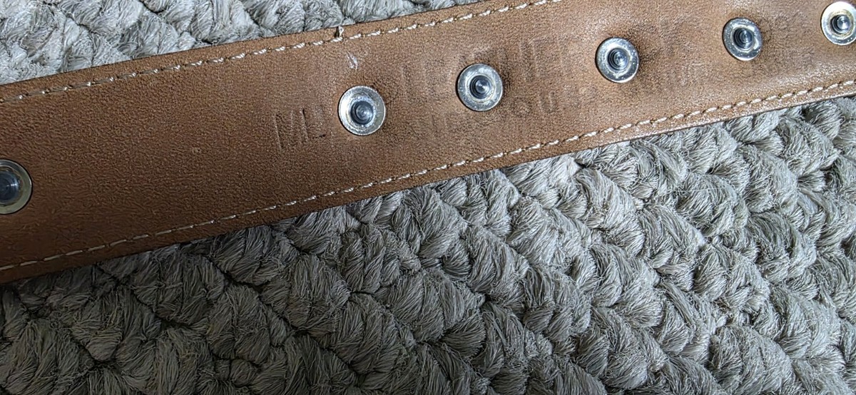 LEATHEROCK Copper Belt Silver and Gold Buckle Customed southwestern inspired leather belt The trophy  main image 4