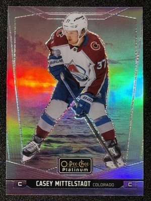 2024-25 O-Pee-Chee Platinum #136 Casey Mittelstadt Sunset Colorado Avalanche