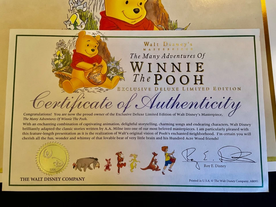 Disney The Many Adventures of Winnie the Pooh Exclusive Masterpiece Deluxe VHS - Image 4 of 4