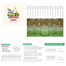 5 Pack 32" L x 10" H Animal Barrier Fence, No Dig Fence Patented Product, 5.5...