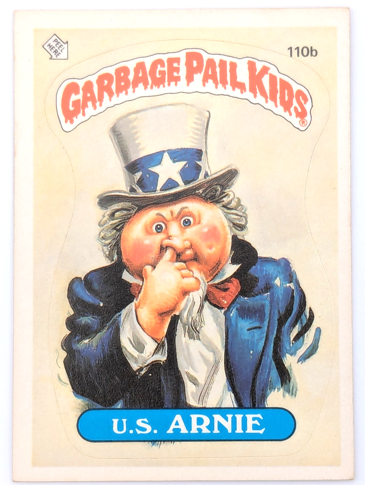 1986 Garbage Pail Kids U.S. ARNIE #110b