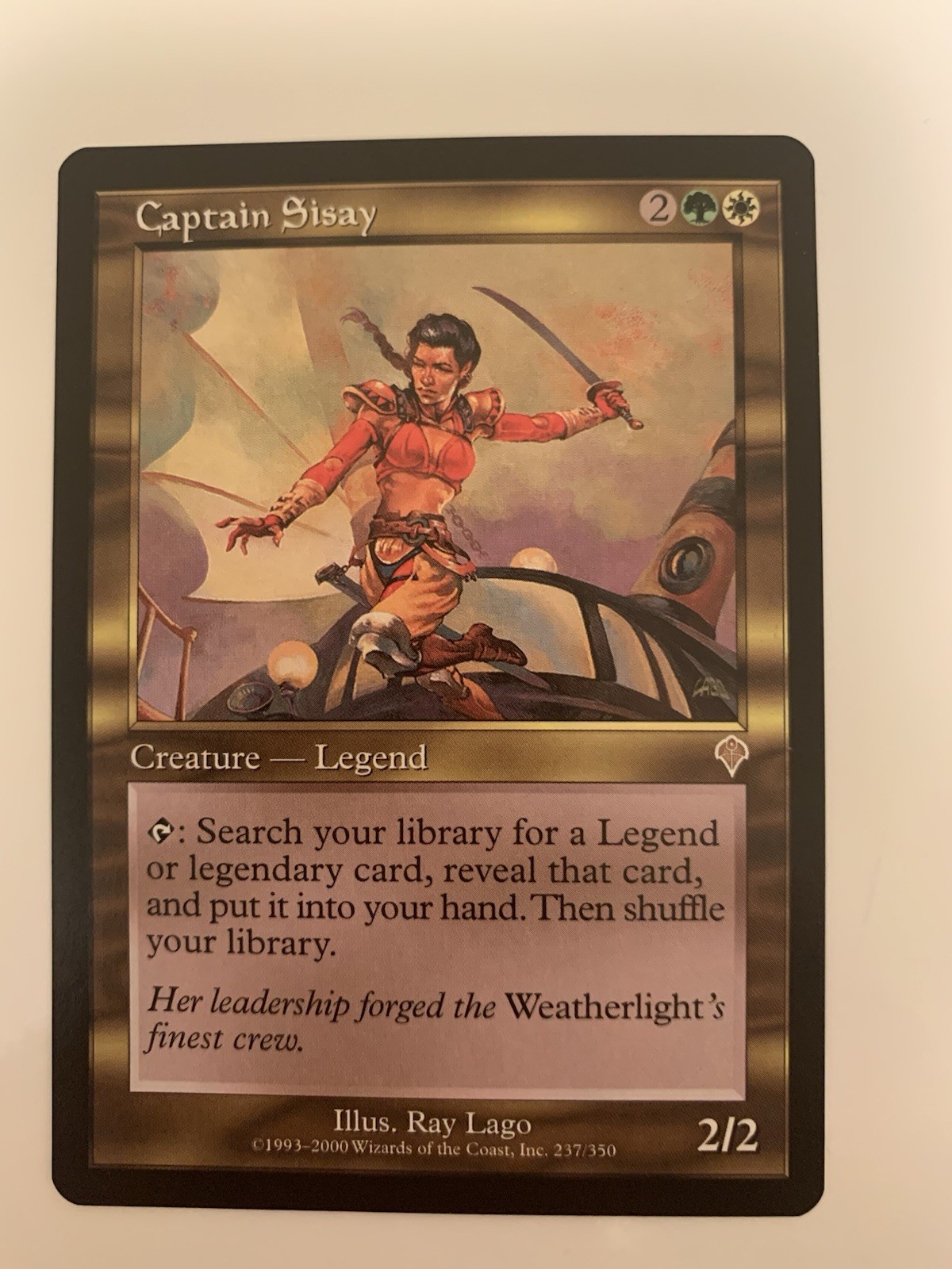 MTG NM Captain Sisay Invasion Free Shipping In The US with Tracking