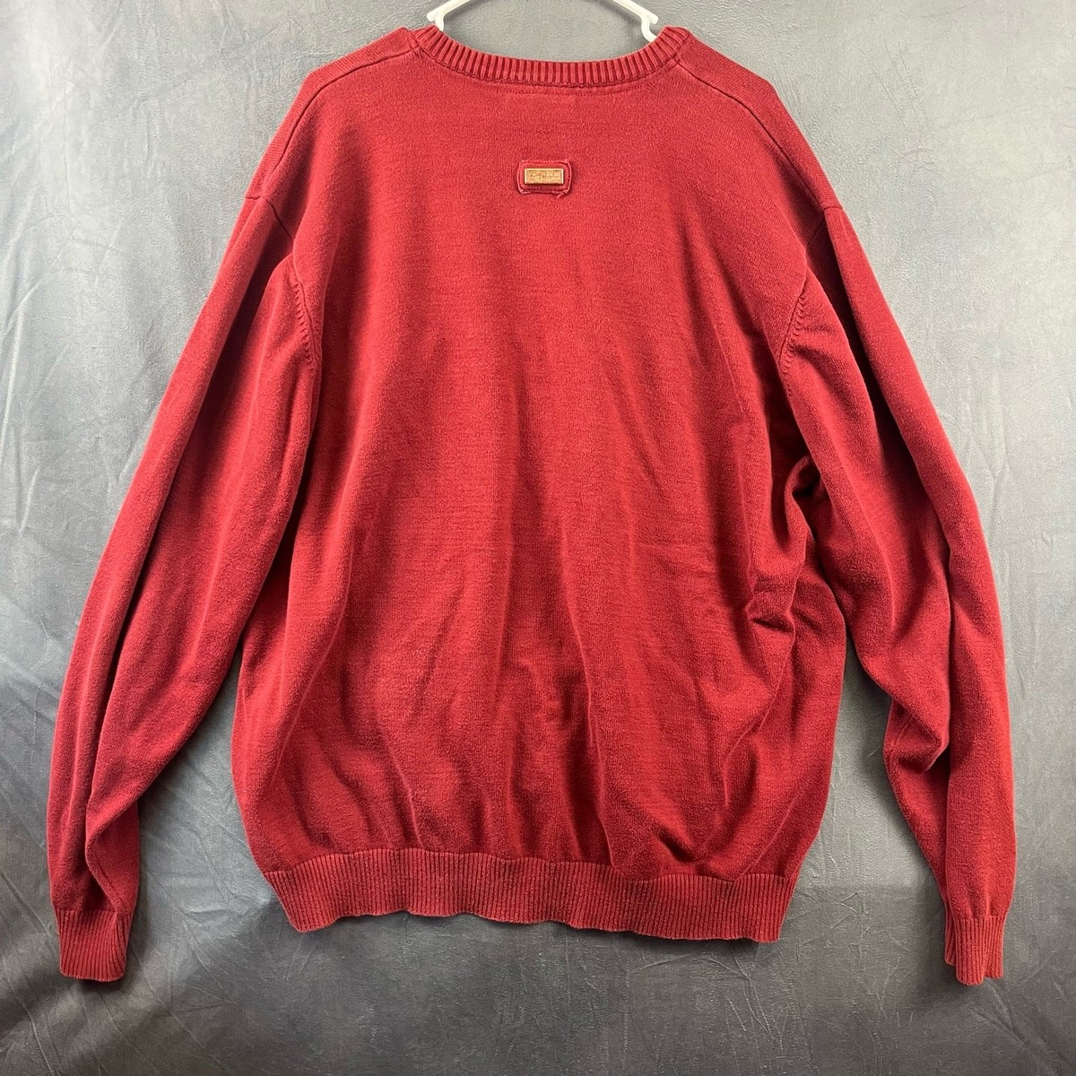 Mens 4XL Vintage LRG Slow & Low Sweater Maroon Embroidered Logo Heritage Giraffe View 2