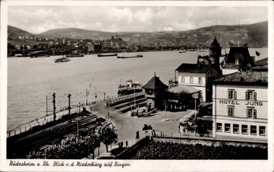 Ak Rüdesheim am Rhein, Rüdesheim a. Rh., Niederburg, Bingen, Hotel... - 5054786