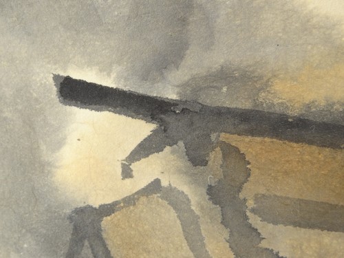 UK869 KAKEJIKU Eiki Tsukioka Hanging Scroll Japanese painting Picture Geijyutu - Picture 4 of 12
