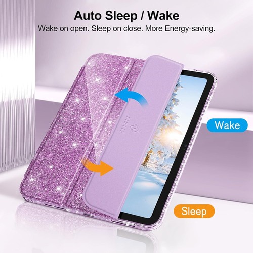 Slim Case for iPad (A16) 11th 11 Inch (2025) Glittering Sparkly Shockproof Cover - 第 7/24 張圖片
