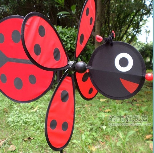 Neu Biene Marienkäfer Garten Hof Outdoor Deko Windmühlen Wind Spinner Dekoration - Bild 8 von 16