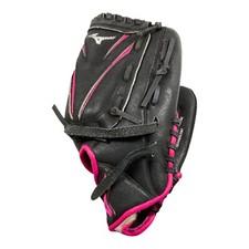 MIZUNO Finch 10 in Black/Pink Right Hand Throw Leather Glove GPP 1005F1 NEW