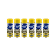 Steel-it 1400D Polyurethane Aerosol Stainless Steel Paint, 12oz. (Safety Yellow)