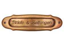 Original antike Briefklappe Briefeinwurf Briefschlitz Briefkasten Briefe 1914